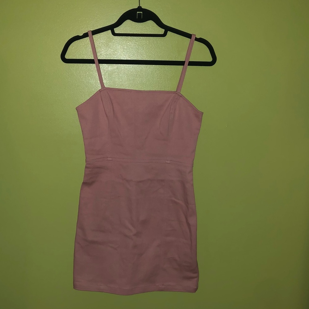 NWT Pink Denim Mini Dress